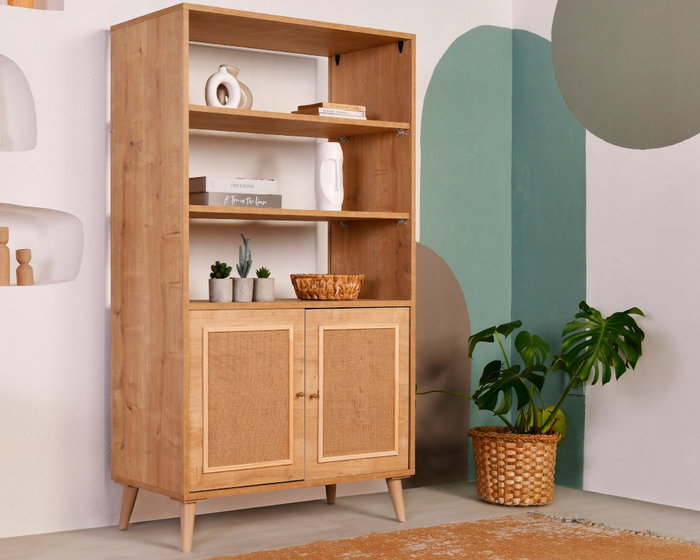 Hanah Home Jüt Bookshelf Color Roble Hanah Home Jüt Bookshelf Color Roble